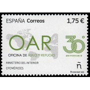 España Spain 5590 2022 Efemérides 30 años Oficina de Asilo y Refugio MNH 