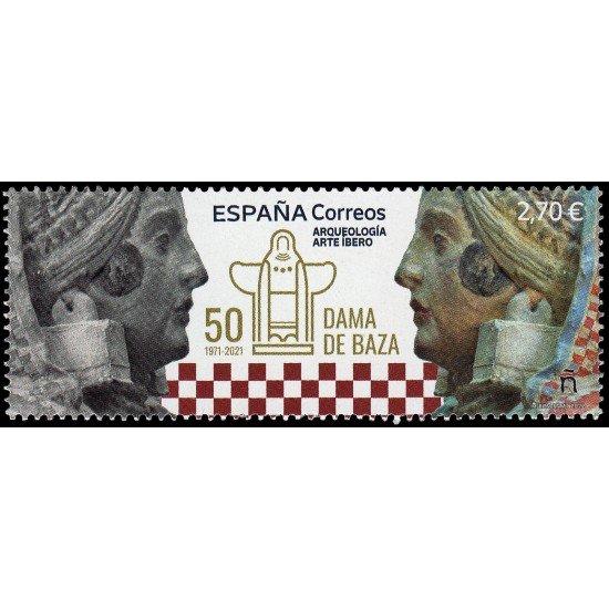 España Spain 5595 2022 Arqueología Arte Íbero 50 años Dama de Baza MNH España Spain 5595 2022 Arqueología Arte Íbero 50 años Dama de Baza MNH