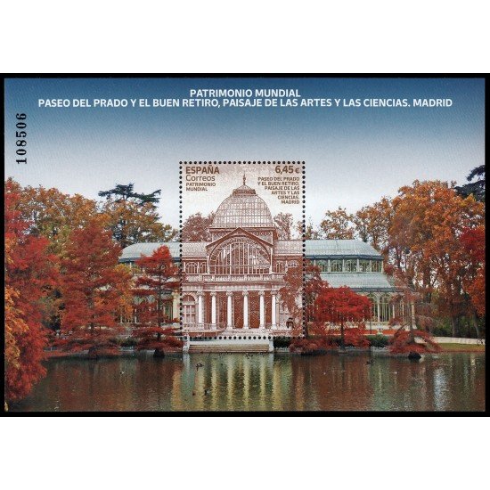 España Spain 5576 2022 Patrimonio Mundial Paseo del Prado y El Buen Retiro MNH España Spain 5576 2022 Patrimonio Mundial Paseo del Prado y El Buen Retiro MNH