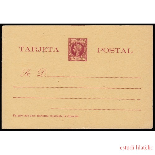 Cuba Entero Postal 31 1898 Alfonso XIII 