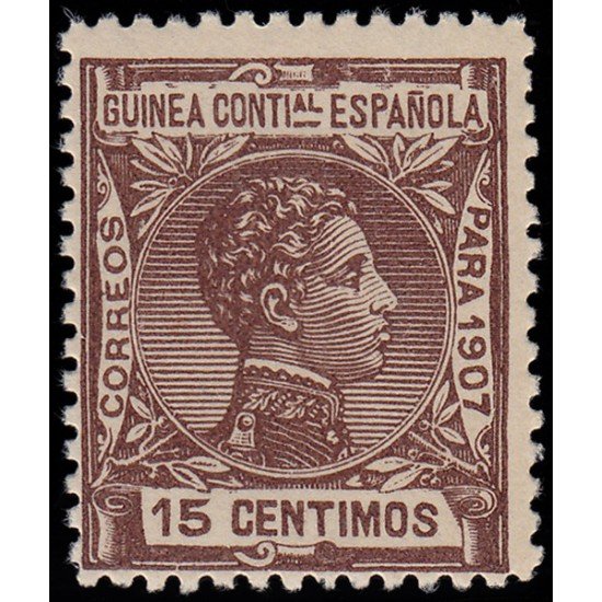 Guinea Española 49 1907 Alfonso XIII MNH Guinea Española 49 1907 Alfonso XIII MNH