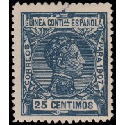 Guinea Española 50 1907 Alfonso XIII MNH