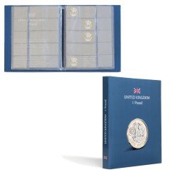 Leuchtturm 364766 Álbum de bolsillo KASKADE para UK 1 Pound con 4 hojas Leuchtturm 364766 Álbum de bolsillo KASKADE para UK 1 Pound con 4 hojas