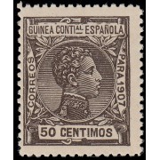 Guinea Española 51 1907 Alfonso XIII MNH