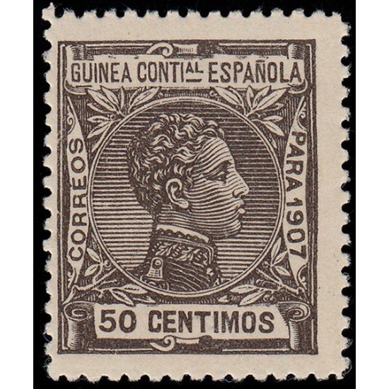 Guinea Española 51 1907 Alfonso XIII MNH Guinea Española 51 1907 Alfonso XIII MNH
