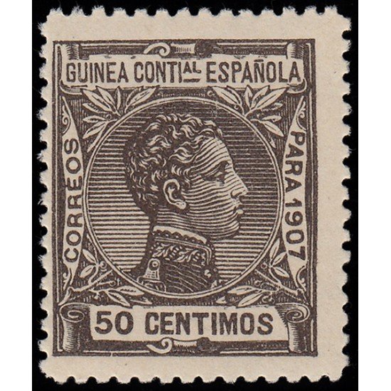 Guinea Española 51 1907 Alfonso XIII MNH Guinea Española 51 1907 Alfonso XIII MNH