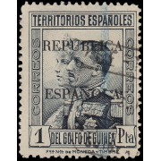 Guinea Española 227 1931 Alfonso XIII Sobrecargados Reública Española Usado