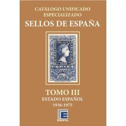 Catálogo España Unificado Edifil Serie Bronce Especializado Tomo III 1936-1975