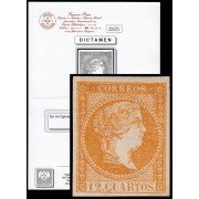España Spain NE 1A 1859  No Emitido No Expendido Isabel II MNH 