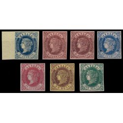 España Spain 57/62 1862 Isabel II Contiene 58A MH España Spain 57/62 1862 Isabel II Contiene 58A MH