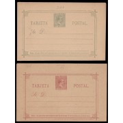 Cuba Entero Postal 25/26 1890 Alfonso XIII