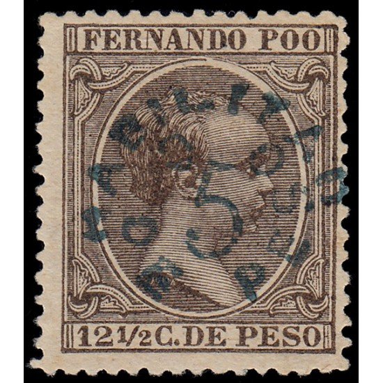 Fernando Poo 37 1896/00 Alfonso XIII MH Fernando Poo 37 1896/00 Alfonso XIII MH