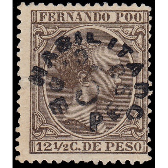 Fernando Poo 37 1896/00 Alfonso XIII MH Fernando Poo 37 1896/00 Alfonso XIII MH