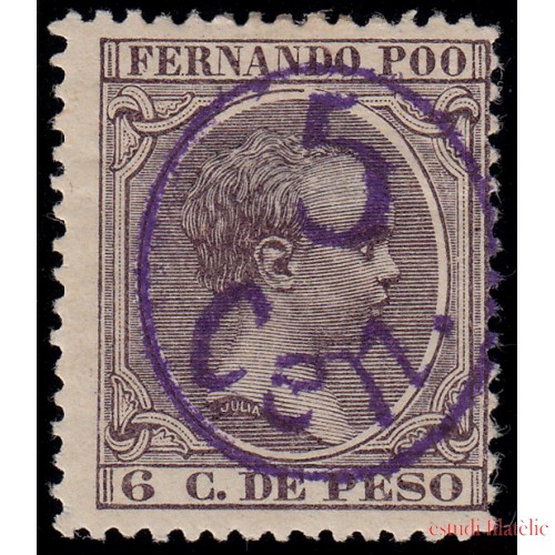 Fernando Poo 40Chcc 1896/00 Alfonso XIII MH