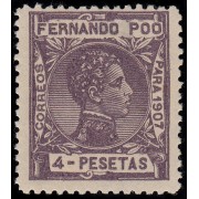 Fernando Poo 165 1907  Alfonso XIII MNH
