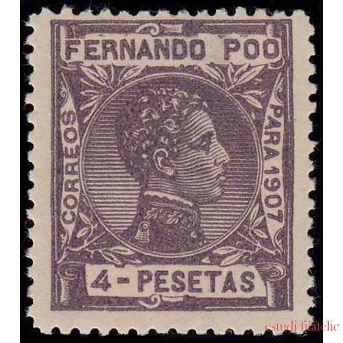 Fernando Poo 165 1907  Alfonso XIII MNH