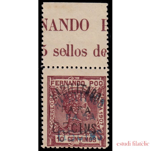 Fernando Poo 167Chha 1907  Alfonso XIII MNH