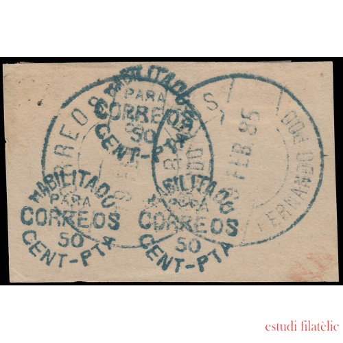 Fernando Poo marca Habilitado para Correos 1894/1900