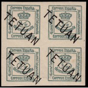 Marruecos Morocco 14 1908 Sellos de España MNH Bl.4