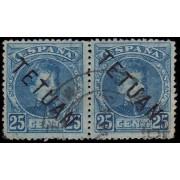 Marruecos Morocco 20 1908 Sello de España Alfonso XIII Usados 
