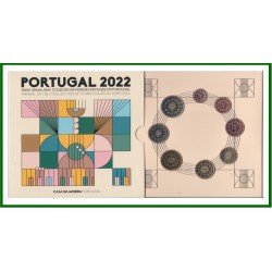 Portugal 2022 Cartera Oficial Monedas € euro Set Portugal 2022 Cartera Oficial Monedas € euro Set