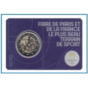 Francia France 2022 Cartera Oficial Coin Card 2€ euros conm. 2l París 2024