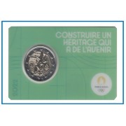Francia France 2022 Cartera Oficial Coin Card 2€ euros conm. 2v París 2024