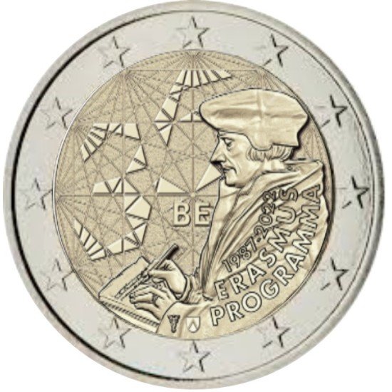 Bélgica 2022 2 € euros conmemorativos Erasmus Bélgica 2022 2 € euros conmemorativos Erasmus