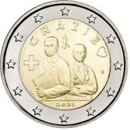 Italia 2021 2 € euros conmemorativos Profesiones Sanitarias