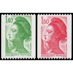 France Francia 2191/92 1982 Libertad Delacroix MNH