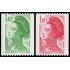 France Francia 2191/92 1982 Libertad Delacroix MNH