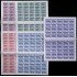 España Spain 614/18 1931 En Hojas Completas de 50 Sellos MNH