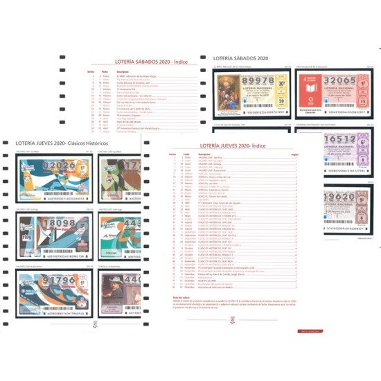 España Spain Lotería Suplemento 2020 SAFI