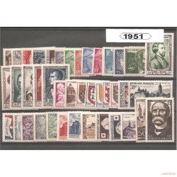 Francia France 1951 Año Completo MH Francia France 1951 Año Completo MH