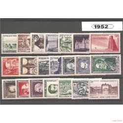 Francia France 1952 Año Completo MH Francia France 1952 Año Completo MH