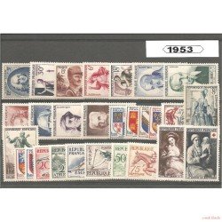 Francia France 1953 Año Completo MH Francia France 1953 Año Completo MH