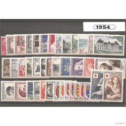 Francia France 1954 Año Completo MH Francia France 1954 Año Completo MH