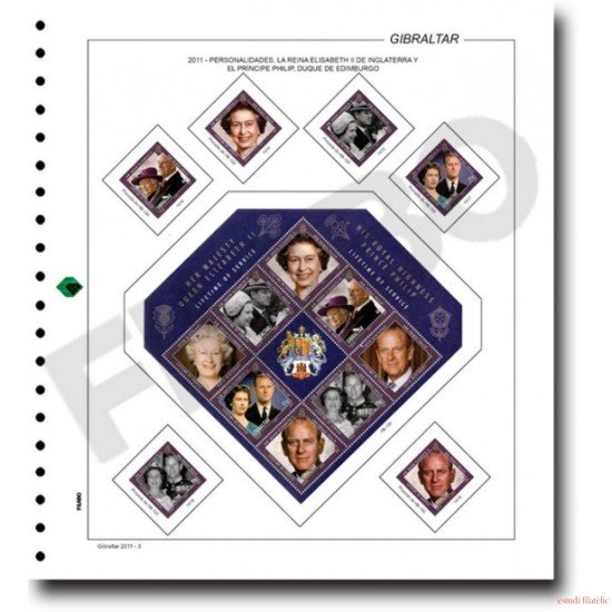 Filabo álbum de sellos de Gibraltar 2018-2020 montado con protectores Filabo álbum de sellos de Gibraltar 2018-2020 montado con protectores