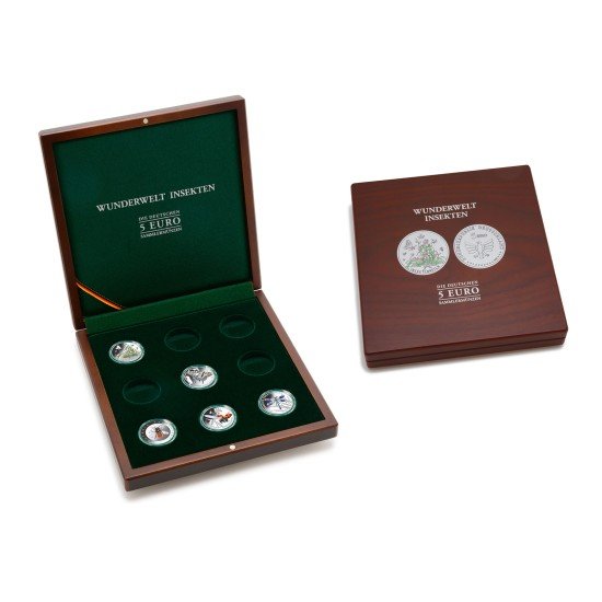 Leuchtturm 367054 Estuche para monedas 9x5€ Mundo de los insectos Alemania