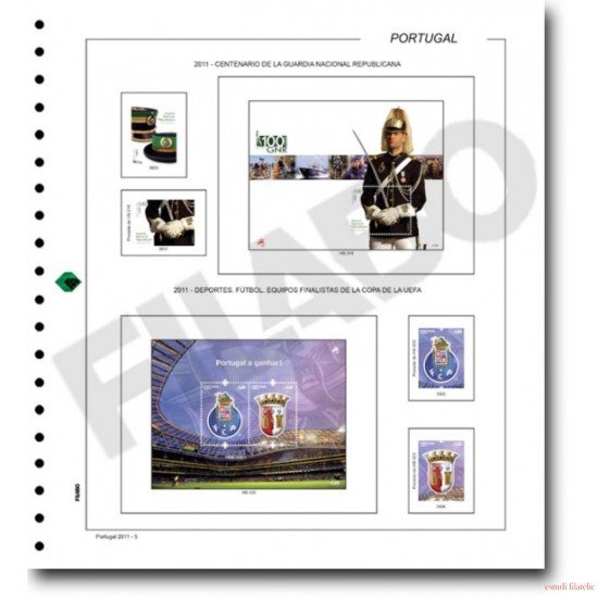 Filabo hojas álbum de sellos de Portugal 2018-2020 montado con protectores Filabo hojas álbum de sellos de Portugal 2018-2020 montado con protectores