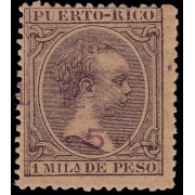 Puerto Rico Impuesto de guerra 1898 10 Alfonso XII MH