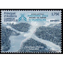 Andorra Española 524 2022 Deportes. Final Copa de Europa de Esquí 2022 MNH Andorra Española 524 2022 Deportes. Final Copa de Europa de Esquí 2022 MNH