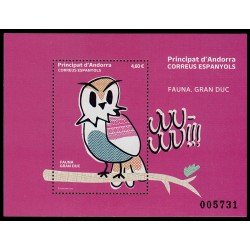 Andorra Española 525 2022 Fauna. Gran Duque MNH Andorra Española 525 2022 Fauna. Gran Duque MNH