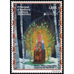 Andorra Española 527 2022 Europa. Leyenda de Meritxell MNH Andorra Española 527 2022 Europa. Leyenda de Meritxell MNH