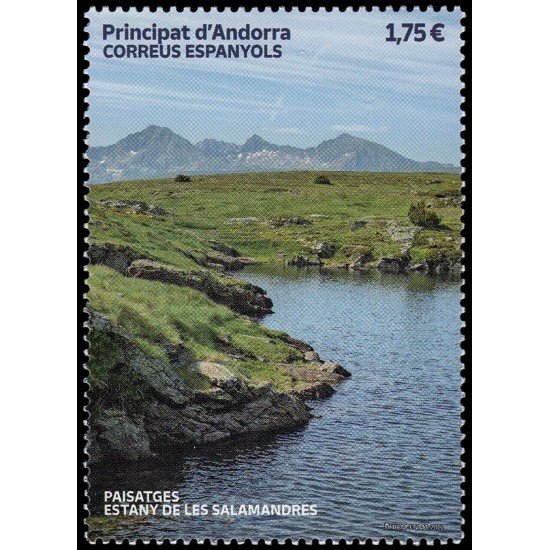 Andorra Española 528 2022 Paisajes. Estany de les salamandres MNH Andorra Española 528 2022 Paisajes. Estany de les salamandres MNH