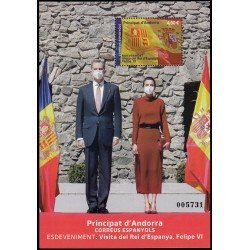 Andorra Española 531 2022 Acontecimientos. Visita del Rey de España, Felipe VI MNH Andorra Española 531 2022 Acontecimientos. Visita del Rey de España, Felipe VI MNH