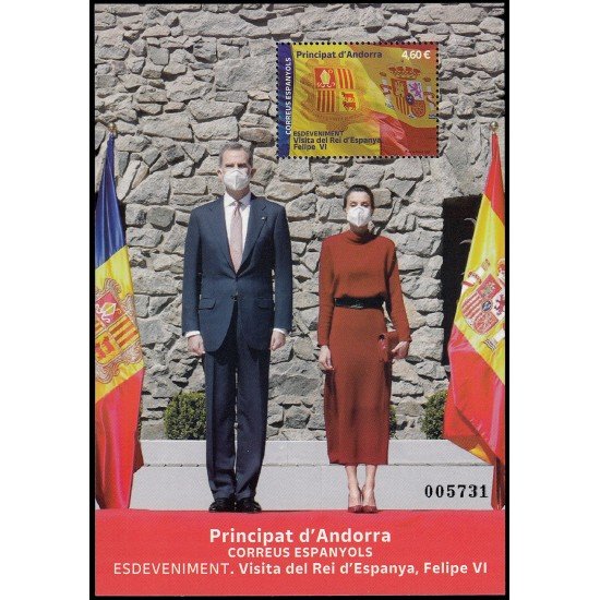 Andorra Española 531 2022 Acontecimientos. Visita del Rey de España, Felipe VI MNH Andorra Española 531 2022 Acontecimientos. Visita del Rey de España, Felipe VI MNH