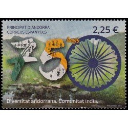 Andorra Española 533 2022 Diversidad andorrana. Comunidad india MNH Andorra Española 533 2022 Diversidad andorrana. Comunidad india MNH