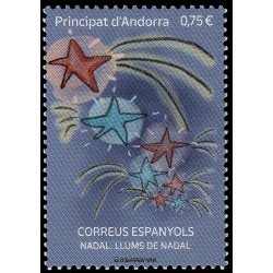 Andorra Española 536 2022 Navidad. Luces de Navidad MNH Andorra Española 536 2022 Navidad. Luces de Navidad MNH