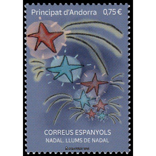 Andorra Española 536 2022 Navidad. Luces de Navidad MNH Andorra Española 536 2022 Navidad. Luces de Navidad MNH